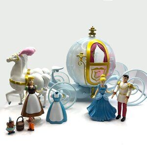 Disney Parks Cinderella Coach Toy (Lights Up) + Extra Figures